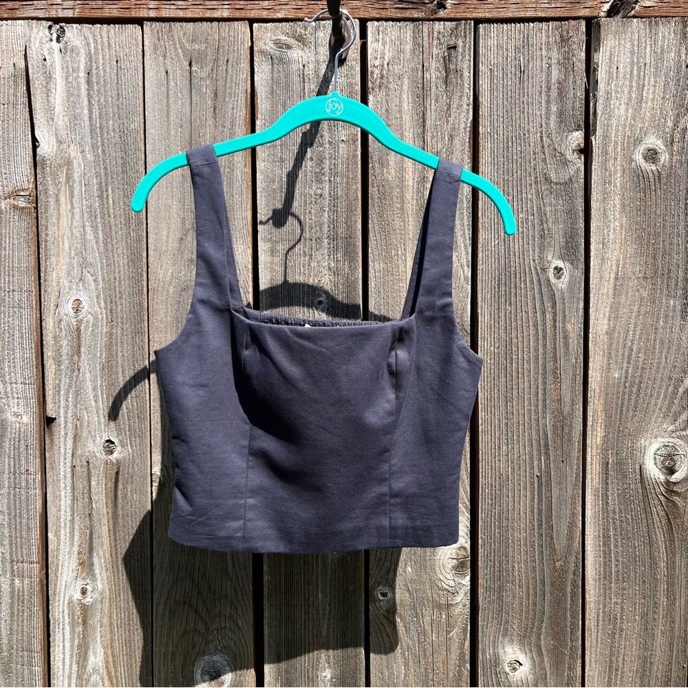 Wayf charcoal crop top size small